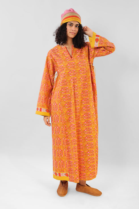 Reversible hat in cotton blend jacquard