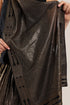 Embroidered metallic voile scarf