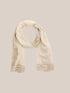 Embroidered metallic voile scarf