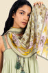 Scarf in printed cotton gauze with tassels