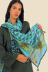 Scarf in printed cotton gauze with tassels