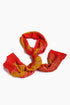 Scarf in cotton voile with multi color trims