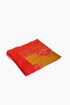 Scarf in cotton voile with multi color trims