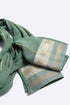 Embroidered Egyptian cotton voile shawl