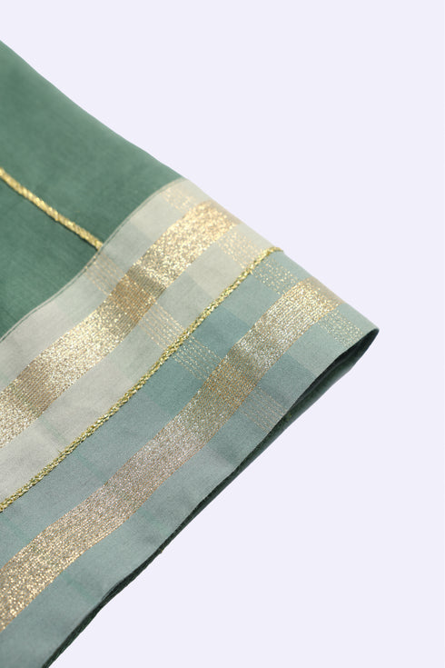 Embroidered Egyptian cotton voile shawl