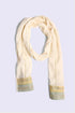 Embroidered Egyptian cotton voile shawl