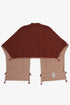 Reversible quilted shawl with pockets and tassels