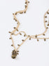 Long double layer necklace with crochet