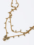 Long double layer necklace with crochet