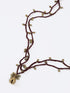 Long double layer necklace with crochet
