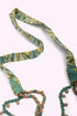 Necklace with 3 layers of multicolor beads