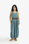 Velvet cord belt with metal tassels