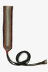 Velvet cord belt with metal tassels