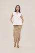 Slim fitting jacquard skirt