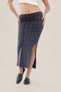 Slim fitting jacquard skirt