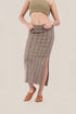 Slim fitting jacquard skirt