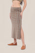 Slim fitting jacquard skirt