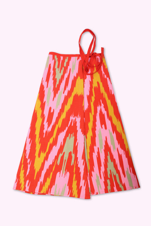 Wrap around skirt with one big pocket