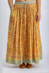 Printed Egyptian cotton gauze long skirt