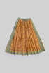 Printed Egyptian cotton gauze long skirt