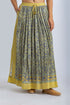 Printed Egyptian cotton gauze long skirt