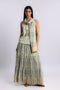 Long layered Egyptian cotton voile skirt