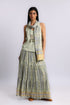 Long layered Egyptian cotton voile skirt