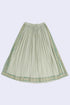 Wide skirt in Egyptian cotton voile with pockets