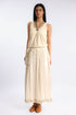 Wide skirt in Egyptian cotton voile with pockets