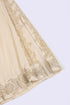 Wide skirt in Egyptian cotton voile with pockets
