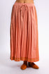 Wide skirt in Egyptian cotton voile with pockets