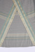 Long wrap skirt in woven striped cotton with gold thread