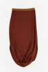 Jacquard skirt pants with twisted hem