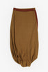 Jacquard skirt pants with twisted hem