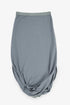 Jacquard skirt pants with twisted hem