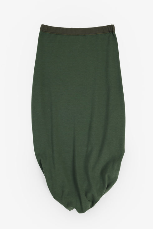 Jacquard skirt pants with twisted hem
