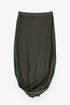 Jacquard skirt pants with twisted hem