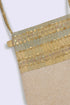 Small cross bag in metallic printed cotton Canvas