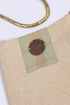 Small cross bag in metallic printed cotton Canvas