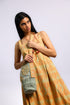 Patchwork long cylinder crossbody bag