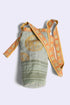 Patchwork long cylinder crossbody bag