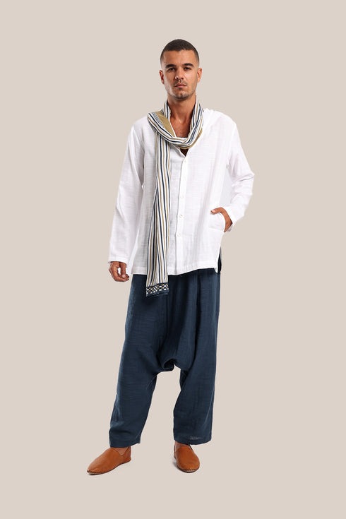 Hooded Shirt with button down front and back