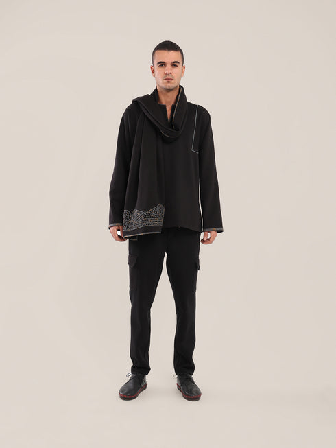 Long sleeves round neck cotton Milton sweater