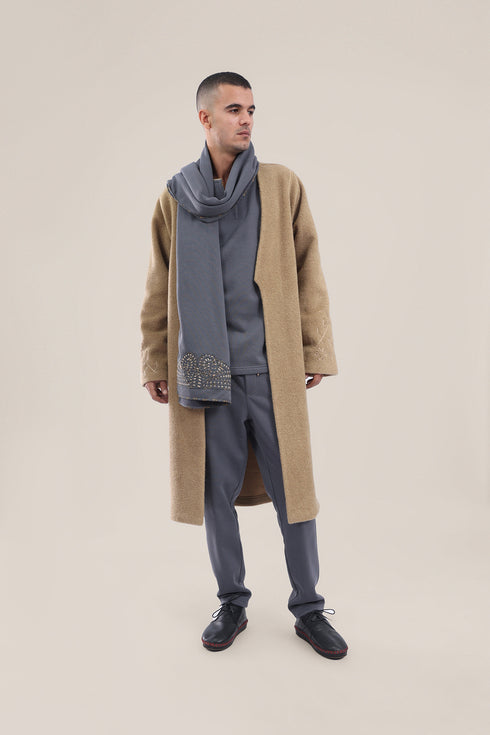 Long sleeves round neck cotton Milton sweater