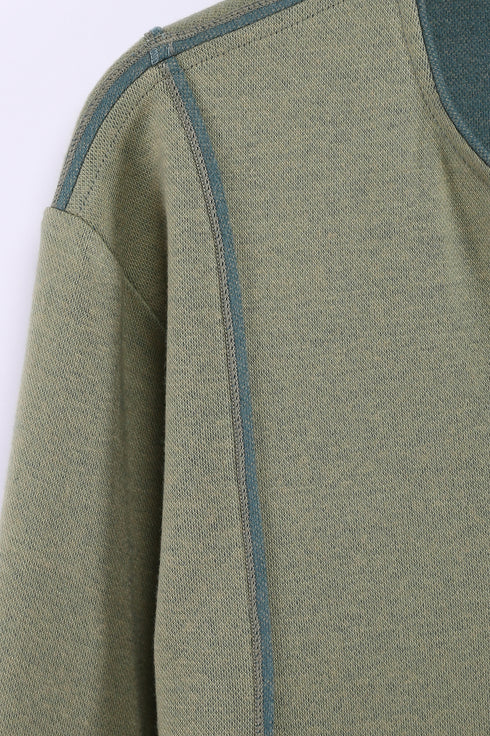 Sweater in Bi-Color with side slits