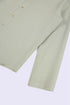 Essential linen shirt with stand collar