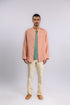Essential linen shirt with stand collar