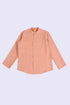 Essential linen shirt with stand collar