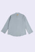 Essential linen shirt with stand collar