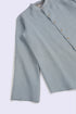 Essential linen shirt with stand collar